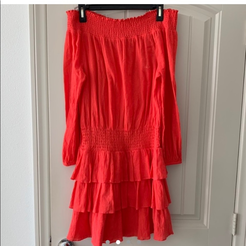 NWOT Michael Kors off the shoulder crepe dress